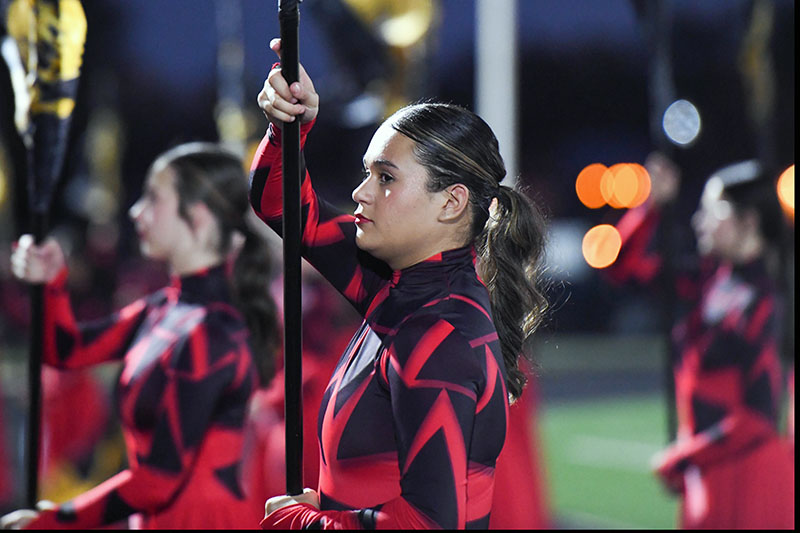 pensive flag girl